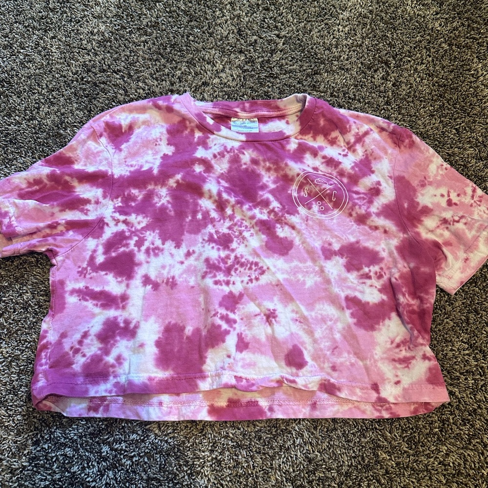 SandCloud Pink TyeDye Crop Top